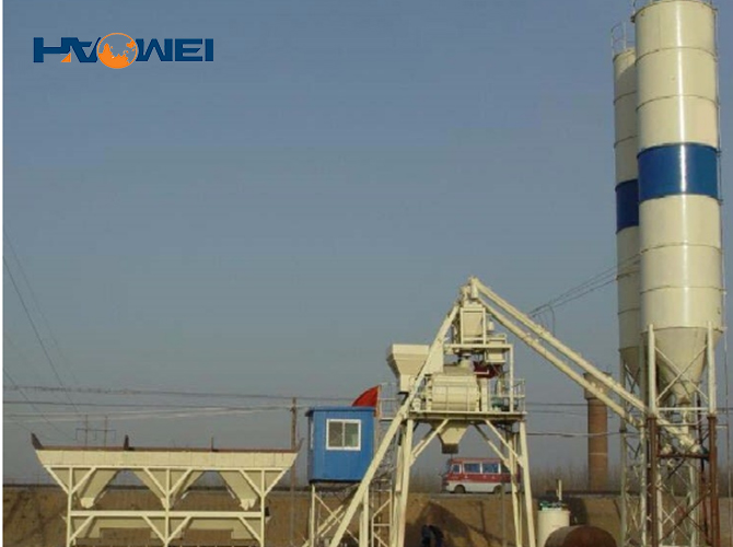 YHZS75 concrete batching plant for sale