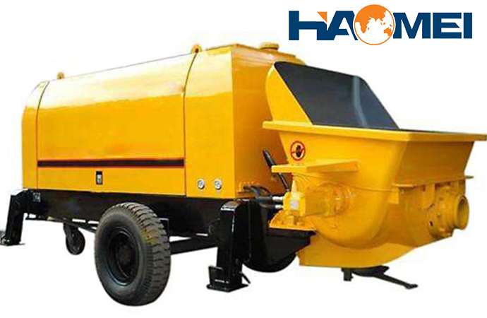 trailer mounted concrete pump